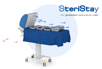 Новинка: стол для хирургических инструментов SteriStay