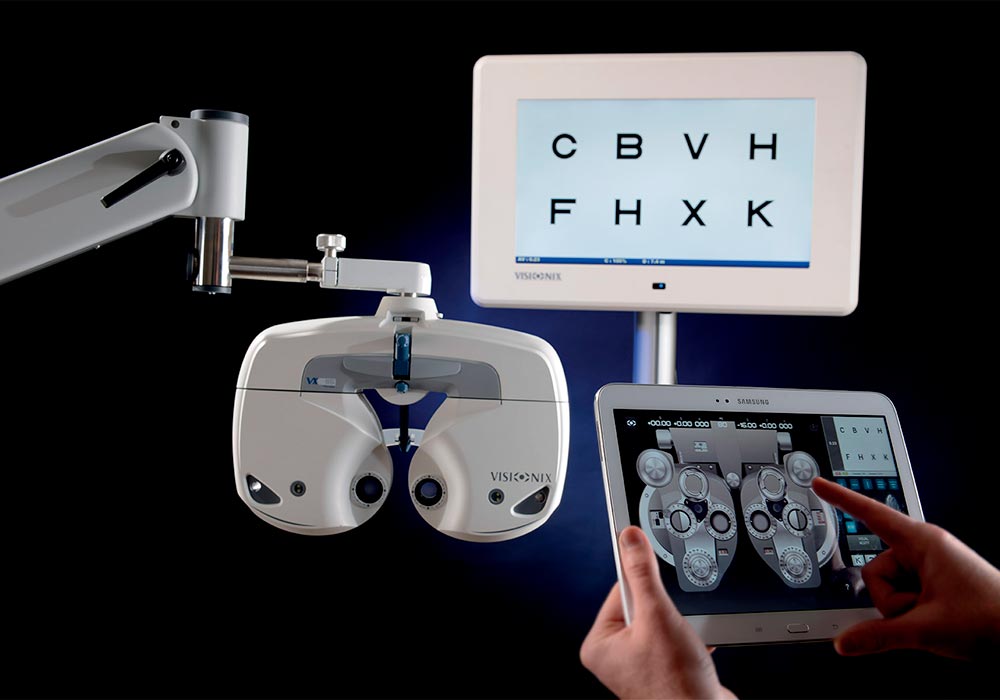 Цифровой фороптер VX55 Visionix (Франция) офтальмологический выбрать в каталоге и купить оптом и в розницу по цене от производителя в Компании "ИРИС-М". Звоните сейчас +7 (495) 798-42-23 или 8 (800) 200-90-23. Доставка по России.